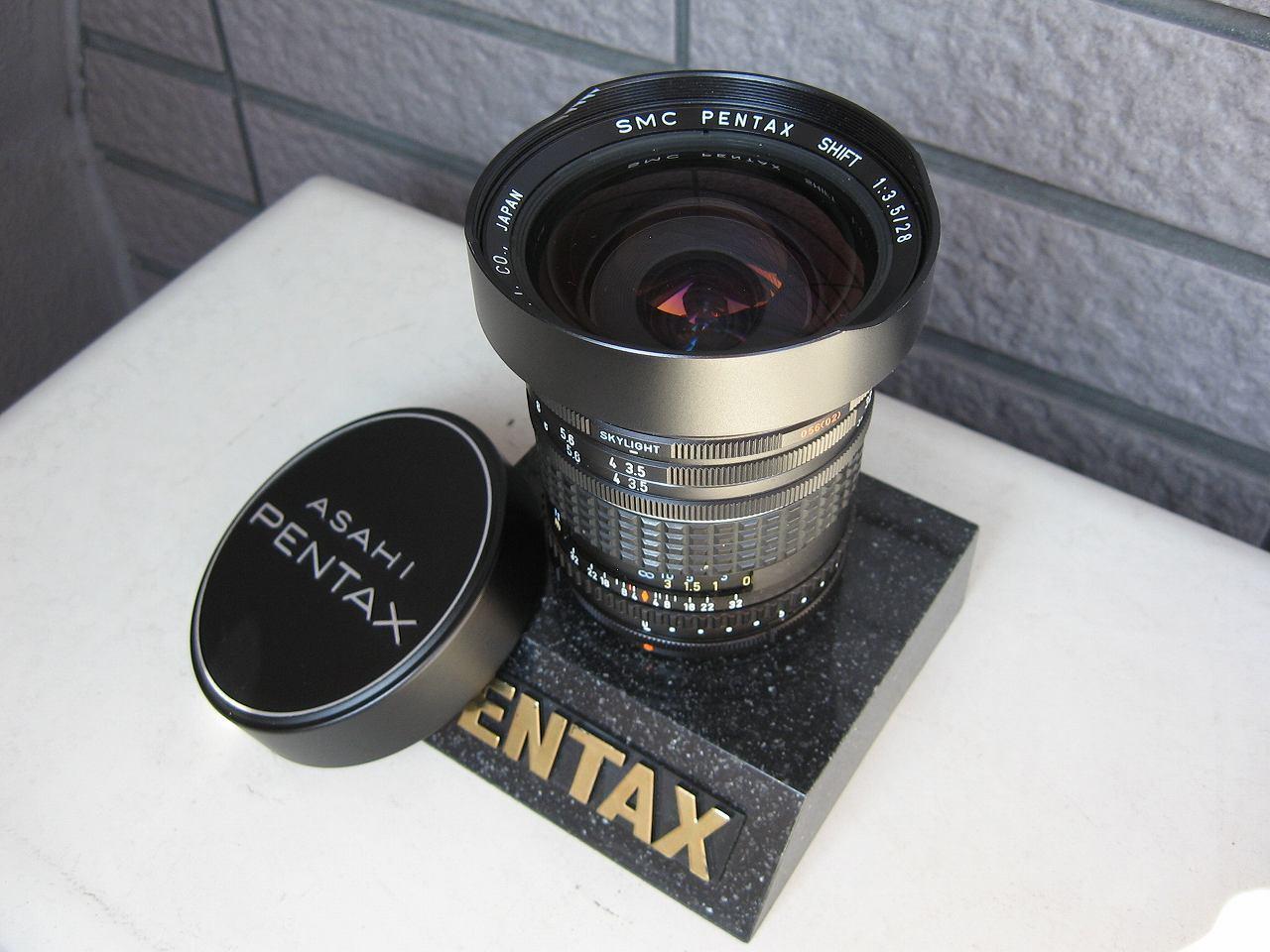 PENTAXカメラレンズ SMC ペンタックス・シフト　28㍉・F3.5