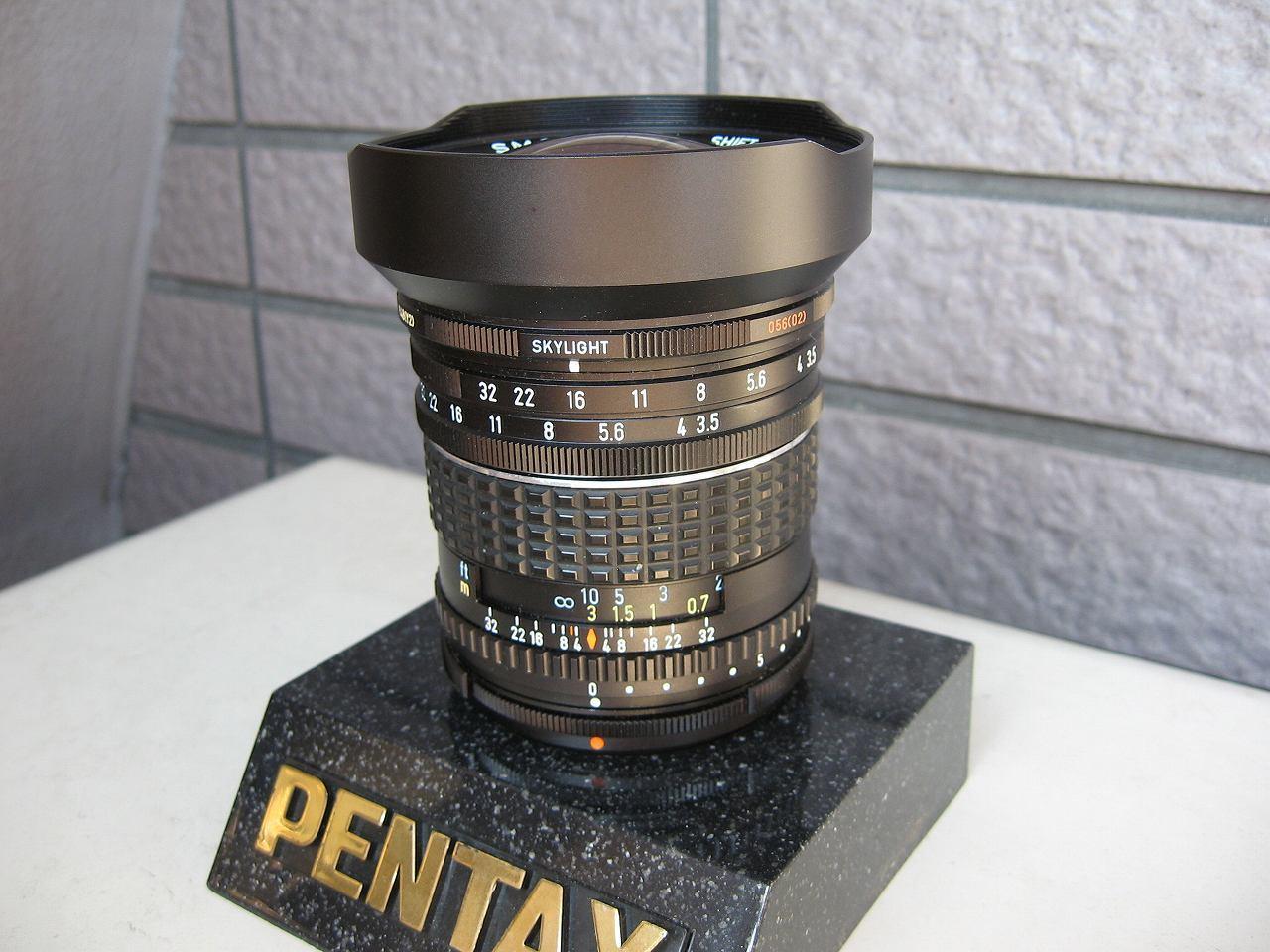 PENTAXカメラレンズ SMC ペンタックス・シフト　28㍉・F3.5