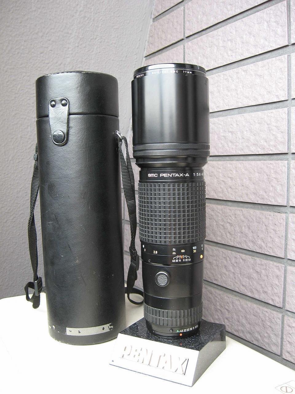 ペンタックス  SMC M 400mm F5.6 MF用アダプター付き